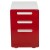 Flash Furniture HZ-AP535-02-RED-WH-GG White with Red Faceplate Ergonomic 3-Drawer Mobile Locking Filing Cabinet addl-9