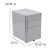 Flash Furniture HZ-CHPL-01-GRY-GG Gray Modern 3-Drawer Mobile Locking Filing Cabinet and Hanging Drawer addl-5