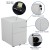 Flash Furniture HZ-CHPL-01-W-GG White Modern 3-Drawer Mobile Locking Filing Cabinet and Hanging Drawer addl-4