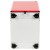 Flash Furniture HZ-CHPL-02-RED-WH-GG White with Red Faceplate Modern 3-Drawer Mobile Locking Filing Cabinet with Letter/Legal Drawer addl-10
