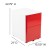 Flash Furniture HZ-CHPL-02-RED-WH-GG White with Red Faceplate Modern 3-Drawer Mobile Locking Filing Cabinet with Letter/Legal Drawer addl-5