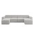 Flash Furniture IS-IT2231-6PCSEC-CRM-GG Luxury Modular 6 Piece Sectional Sofa, Cream addl-10