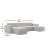 Flash Furniture IS-IT2231-6PCSEC-CRM-GG Luxury Modular 6 Piece Sectional Sofa, Cream addl-4