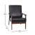 Flash Furniture IS-IT673317-BK-GG Mid-Century Modern Black LeatherSoft Armchair with Walnut Wood Frame addl-4