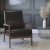 Flash Furniture IS-IT673317-BK-GG Mid-Century Modern Black LeatherSoft Armchair with Walnut Wood Frame addl-6