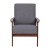 Flash Furniture IS-IT673317-GY-GG Mid-Century Modern Gray Faux Linen Armchair with Walnut Wood Frame addl-10