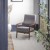 Flash Furniture IS-IT673317-GY-GG Mid-Century Modern Gray Faux Linen Armchair with Walnut Wood Frame addl-1