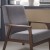 Flash Furniture IS-IT673317-GY-GG Mid-Century Modern Gray Faux Linen Armchair with Walnut Wood Frame addl-5