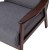 Flash Furniture IS-IT673317-GY-GG Mid-Century Modern Gray Faux Linen Armchair with Walnut Wood Frame addl-8