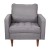 Flash Furniture IS-PC100-GY-GG Mid-Century Modern Slate Gray Tufted Faux Linen Armchair with Wood Legs addl-10