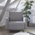 Flash Furniture IS-PC100-GY-GG Mid-Century Modern Slate Gray Tufted Faux Linen Armchair with Wood Legs addl-1