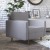 Flash Furniture IS-PC100-GY-GG Mid-Century Modern Slate Gray Tufted Faux Linen Armchair with Wood Legs addl-5