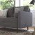 Flash Furniture IS-PL100-DKGY-GG Mid-Century Modern Dark Gray Tufted Faux Linen Loveseat Sofa with Wood Legs addl-6
