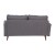 Flash Furniture IS-PL100-DKGY-GG Mid-Century Modern Dark Gray Tufted Faux Linen Loveseat Sofa with Wood Legs addl-7