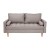 Flash Furniture IS-PL100-GY-GG Mid-Century Modern Slate Gray Tufted Faux Linen Loveseat Sofa with Wood Legs addl-10