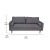 Flash Furniture IS-PS100-DKGY-GG Mid-Century Modern Dark Gray Tufted Faux Linen Sofa with Wood Legs addl-4
