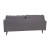 Flash Furniture IS-PS100-DKGY-GG Mid-Century Modern Dark Gray Tufted Faux Linen Sofa with Wood Legs addl-7