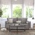 Flash Furniture IS-PS100-GY-GG Mid-Century Modern Slate Gray Tufted Faux Linen Sofa with Wood Legs addl-1