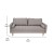Flash Furniture IS-PS100-GY-GG Mid-Century Modern Slate Gray Tufted Faux Linen Sofa with Wood Legs addl-4