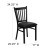 Flash Furniture XU-DG-6Q2B-VRT-BLKV-GG Vertical Back Black Metal Restaurant Chair with Black Vinyl Seat addl-1