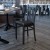 Flash Furniture XU-DG-6Q2B-VRT-BLKV-GG Vertical Back Black Metal Restaurant Chair with Black Vinyl Seat addl-2