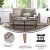 Flash Furniture IS-VL100-BR-GG Mid-Century Modern Taupe Faux Linen Loveseat Sofa with Wood Legs addl-3
