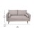 Flash Furniture IS-VL100-BR-GG Mid-Century Modern Taupe Faux Linen Loveseat Sofa with Wood Legs addl-4