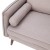 Flash Furniture IS-VL100-BR-GG Mid-Century Modern Taupe Faux Linen Loveseat Sofa with Wood Legs addl-8