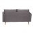 Flash Furniture IS-VL100-GY-GG Mid-Century Modern Slate Gray Faux Linen Loveseat Sofa with Wood Legs addl-7