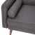 Flash Furniture IS-VL100-GY-GG Mid-Century Modern Slate Gray Faux Linen Loveseat Sofa with Wood Legs addl-8