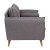 Flash Furniture IS-VL100-GY-GG Mid-Century Modern Slate Gray Faux Linen Loveseat Sofa with Wood Legs addl-9
