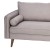 Flash Furniture IS-VS100-BR-GG Mid-Century Modern Taupe Faux Linen Sofa with Wood Legs addl-8