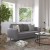 Flash Furniture IS-VS100-GY-GG Mid-Century Modern Stone Gray Faux Linen Sofa with Wood Legs addl-5
