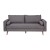 Flash Furniture IS-VS100-GY-GG Mid-Century Modern Stone Gray Faux Linen Sofa with Wood Legs addl-9