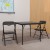 Flash Furniture JB-10-CARD-BK-GG Kids Black 3 Piece Folding Table and Chair Set addl-1