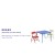 Flash Furniture JB-10-CARD-GG Kids Colorful 3 Piece Folding Table and Chair Set addl-3