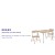 Flash Furniture JB-10-CARD-TN-GG Kids Tan 3 Piece Folding Table and Chair Set addl-3