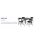 Flash Furniture JB-1-GG 5 Piece Black Folding Card Table and Chair Set addl-3