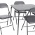 Flash Furniture JB-1-GY-GG 5 Piece Gray Folding Card Table and Chair Set addl-15