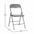 Flash Furniture JB-1-GY-GG 5 Piece Gray Folding Card Table and Chair Set addl-6
