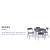 Flash Furniture JB-1-NV-GG 5 Piece Navy Folding Card Table and Chair Set addl-3
