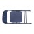 Flash Furniture JB-1-NV-GG 5 Piece Navy Folding Card Table and Chair Set addl-8