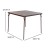 Flash Furniture JB-2-BR-GG Lightweight Brown Portable Folding Table with Collapsible Legs addl-5