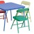 Flash Furniture JB-9-KID-GG Kids Colorful 5 Piece Folding Table and Chair Set addl-6