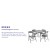 Flash Furniture JB-9-KID-GY-GG Kids Gray 5 Piece Folding Table and Chair Set addl-3