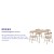 Flash Furniture JB-9-KID-TN-GG Kids Tan 5 Piece Folding Table and Chair Set addl-3