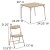 Flash Furniture JB-9-KID-TN-GG Kids Tan 5 Piece Folding Table and Chair Set addl-6