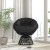 Flash Furniture JE-5101W-BK-GG Comfort Series Black Swivel Patio Chair with Black Cushion addl-5