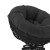 Flash Furniture JE-5101W-BK-GG Comfort Series Black Swivel Patio Chair with Black Cushion addl-8