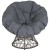 Flash Furniture JE-5101W-GG Comfort Series Swivel Patio Chair with Dark Gray Cushion addl-5